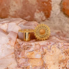 Afghan Eyelet-2g- Yellow Gold Plated