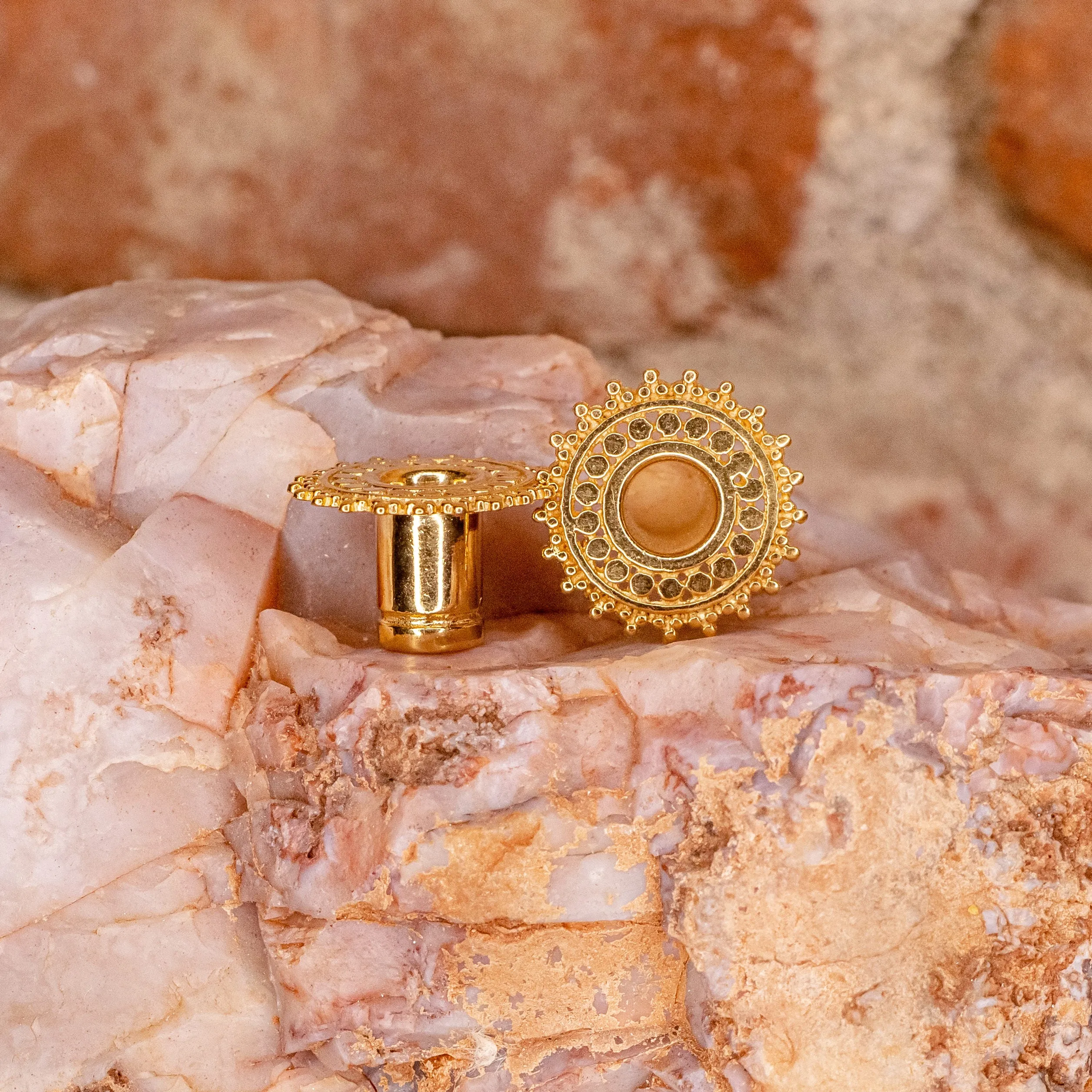Afghan Eyelet-2g- Yellow Gold Plated