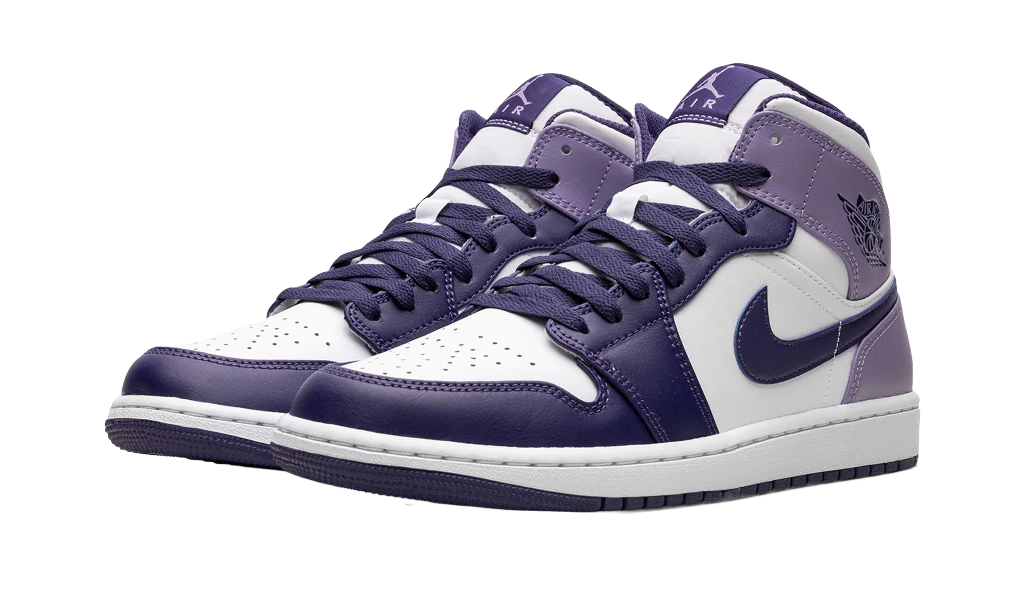 Air Jordan 1 Mid "White Sky J Purple (GS)"