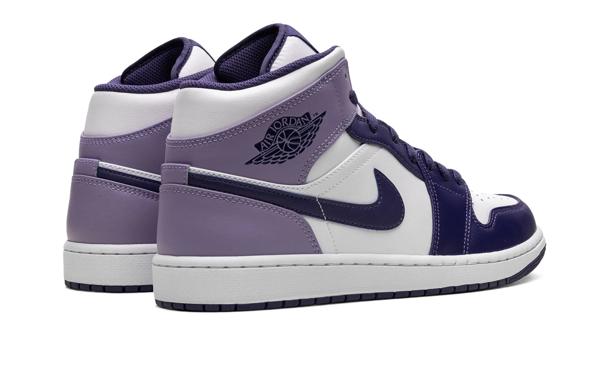 Air Jordan 1 Mid "White Sky J Purple (GS)"