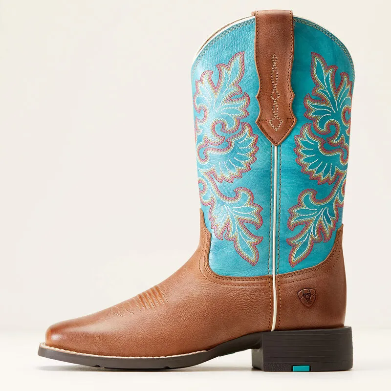 Ariat Women's Round Up Wide Square Toe Stretchfit Boot