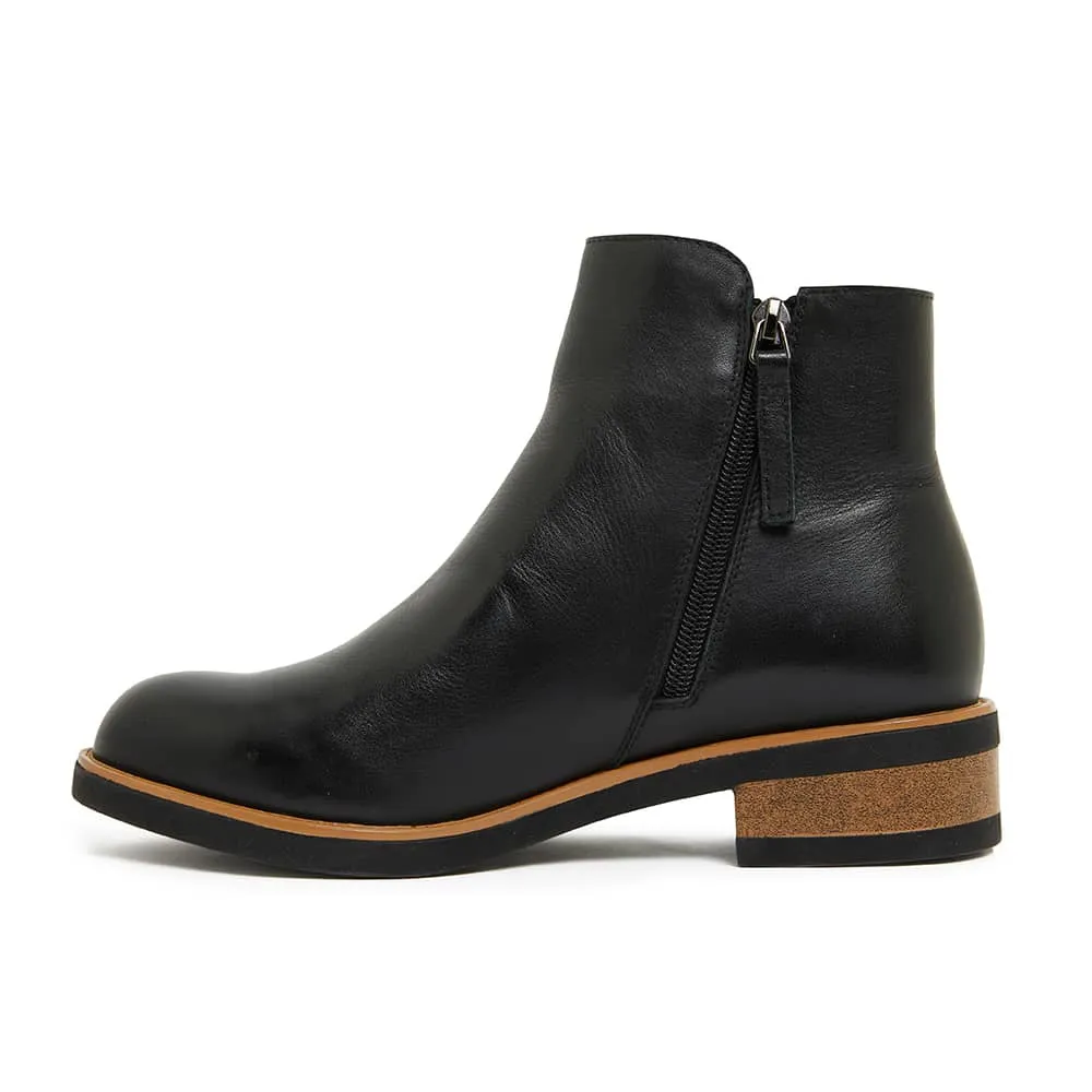Bethany Boot in Black Leather
