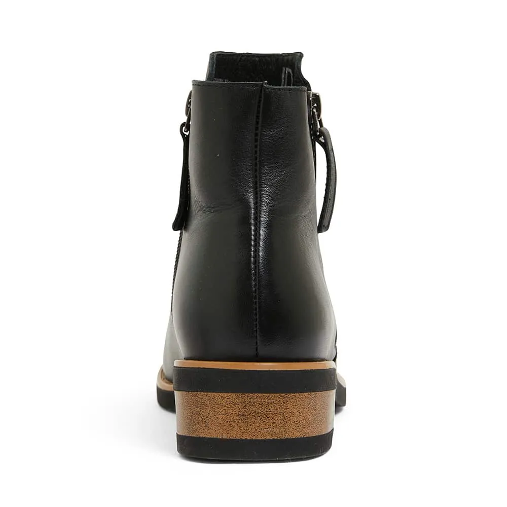 Bethany Boot in Black Leather