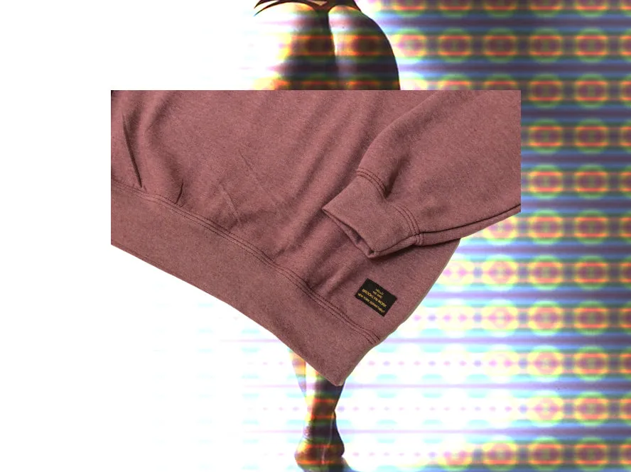 Brooklyn Work T41 Crewneck Sweatshirt Heather Dark Maroon