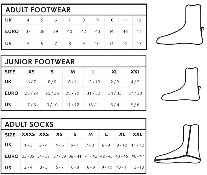 C-Skins Junior Legend 3.5mm Zipped Round Toe Wetsuit Boots