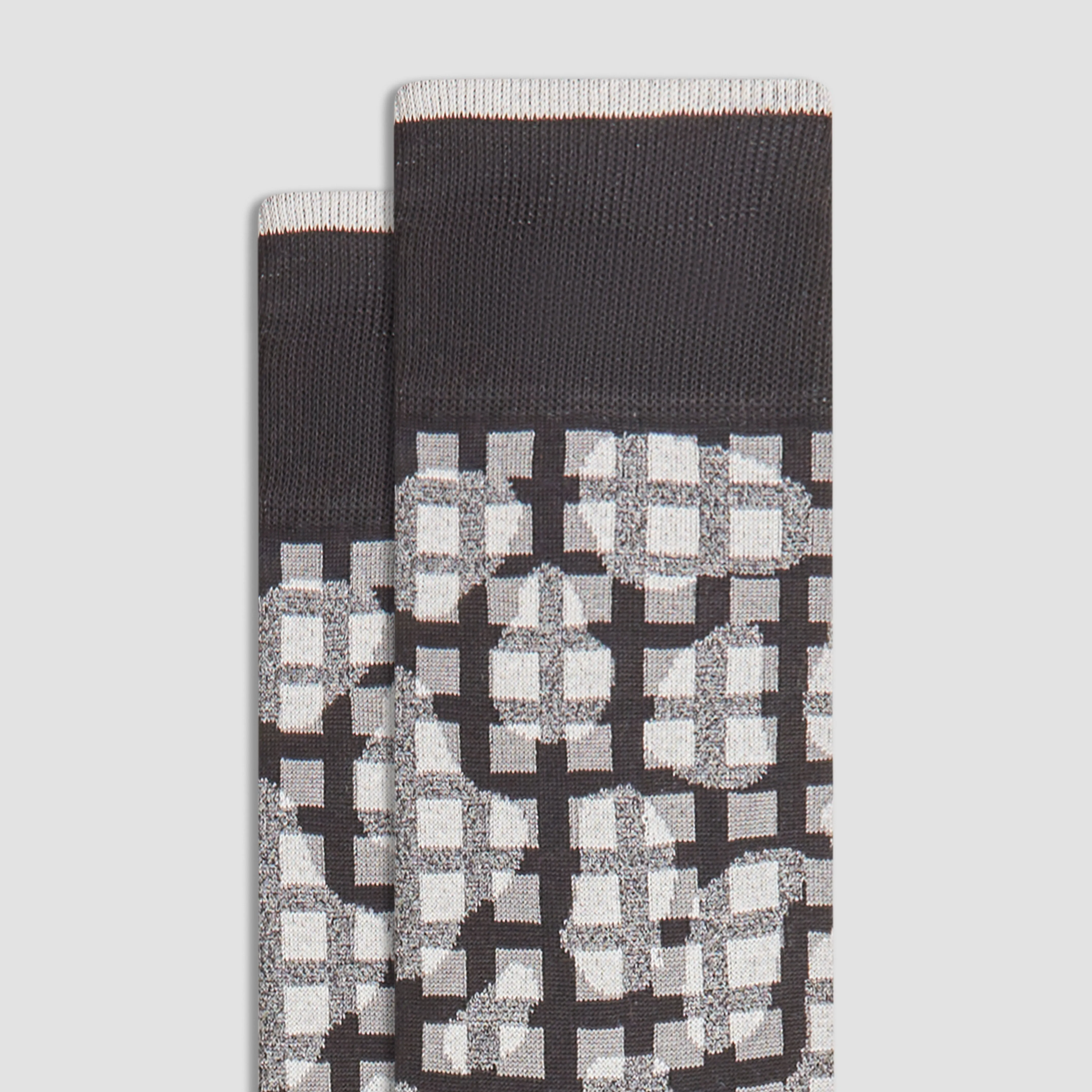 Checkered Mid-Calf Socks
