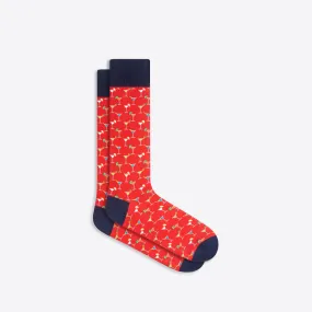 Cocktail Glass Mid-Calf Socks