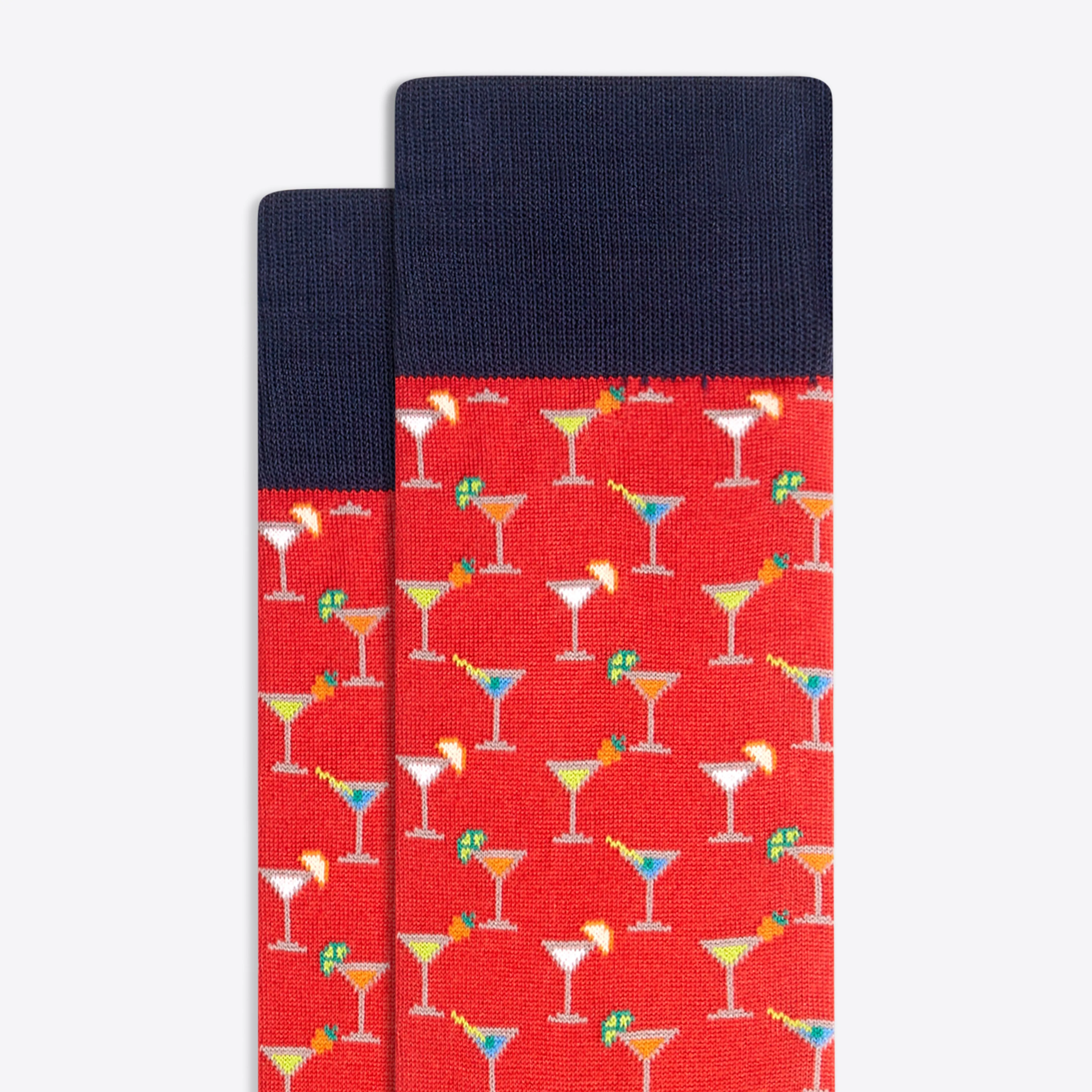 Cocktail Glass Mid-Calf Socks