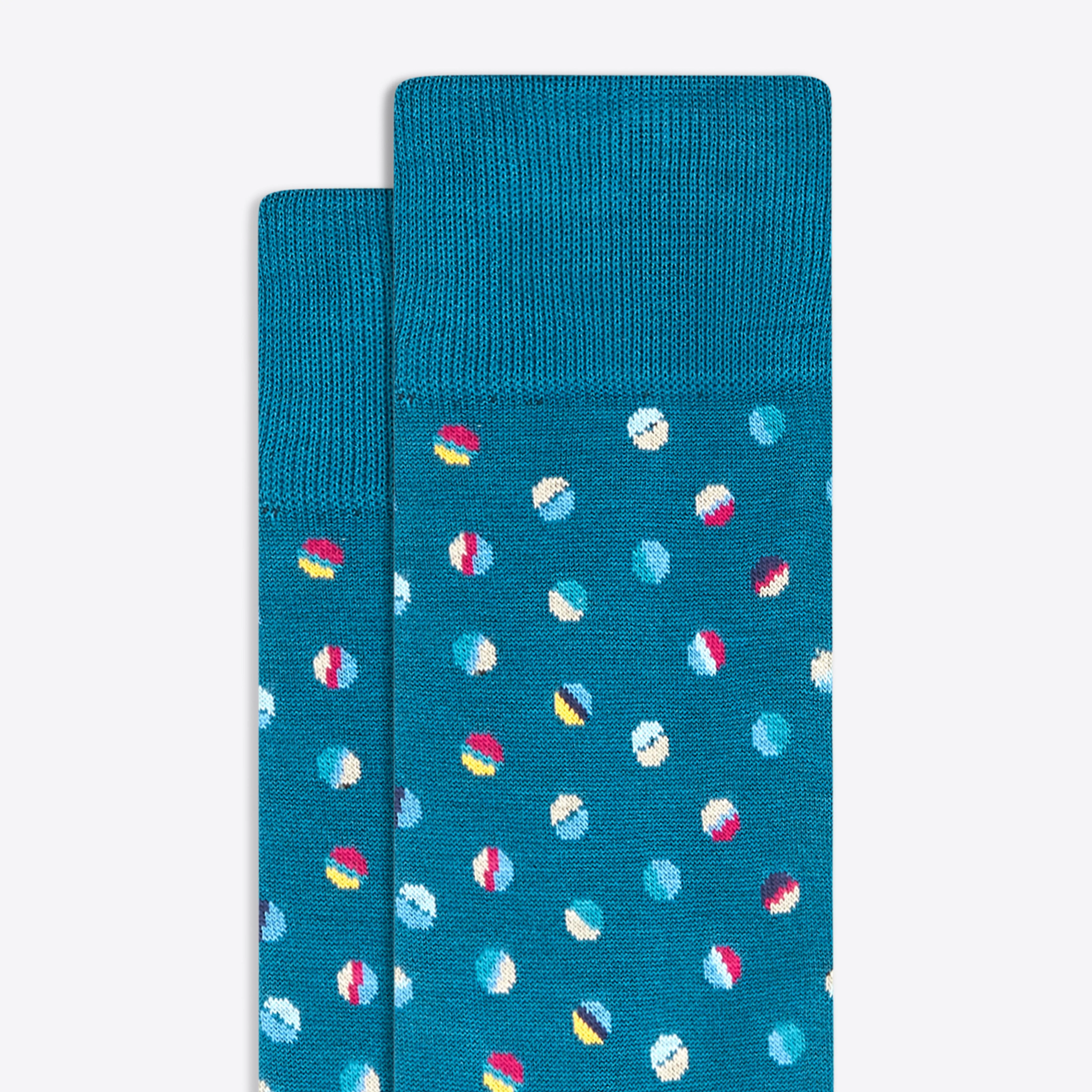 Coin Dot Mid-Calf Socks