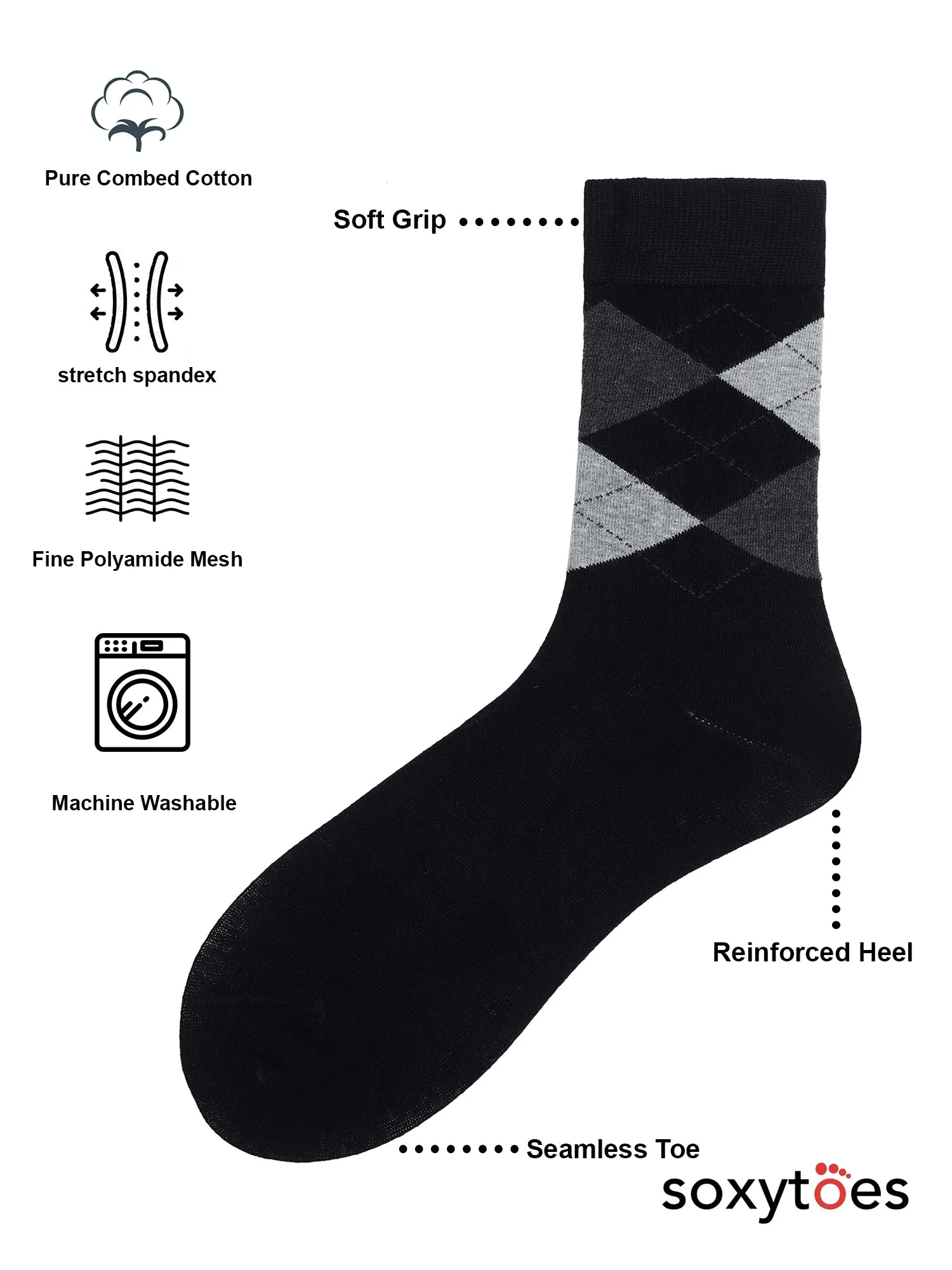 Del to the Before Times | Back to Office Mid Calf Sock