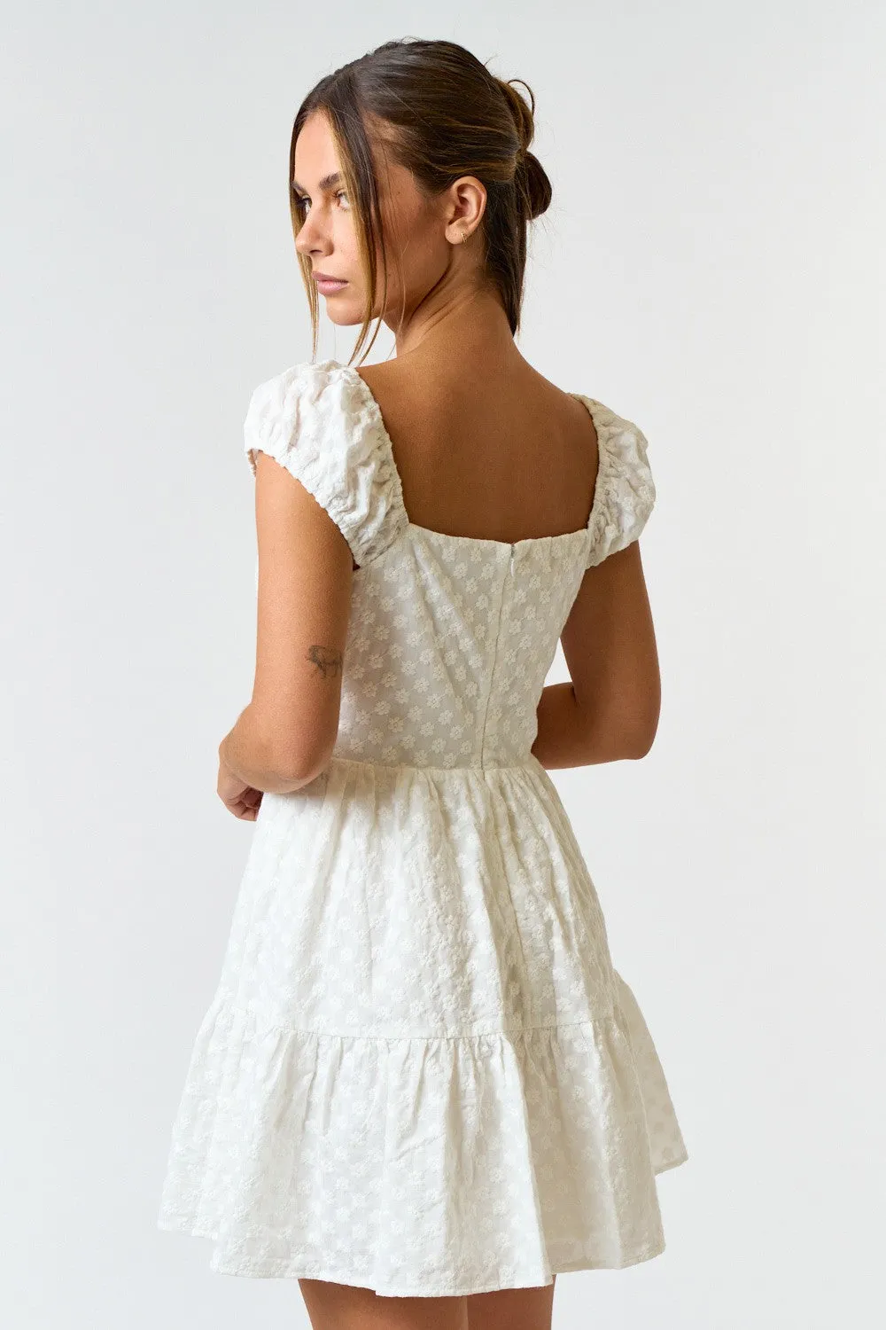 Eva Eyelet Babydoll Dress