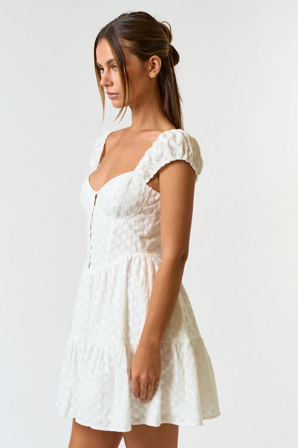 Eva Eyelet Babydoll Dress