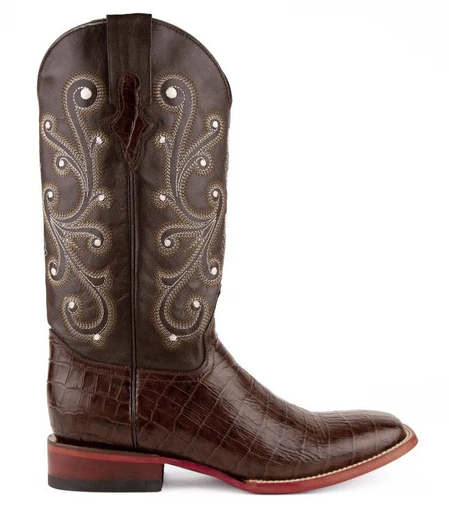 Ferrini Mens Mustang 4079309 Handcrafted Brown Cowboy Boots