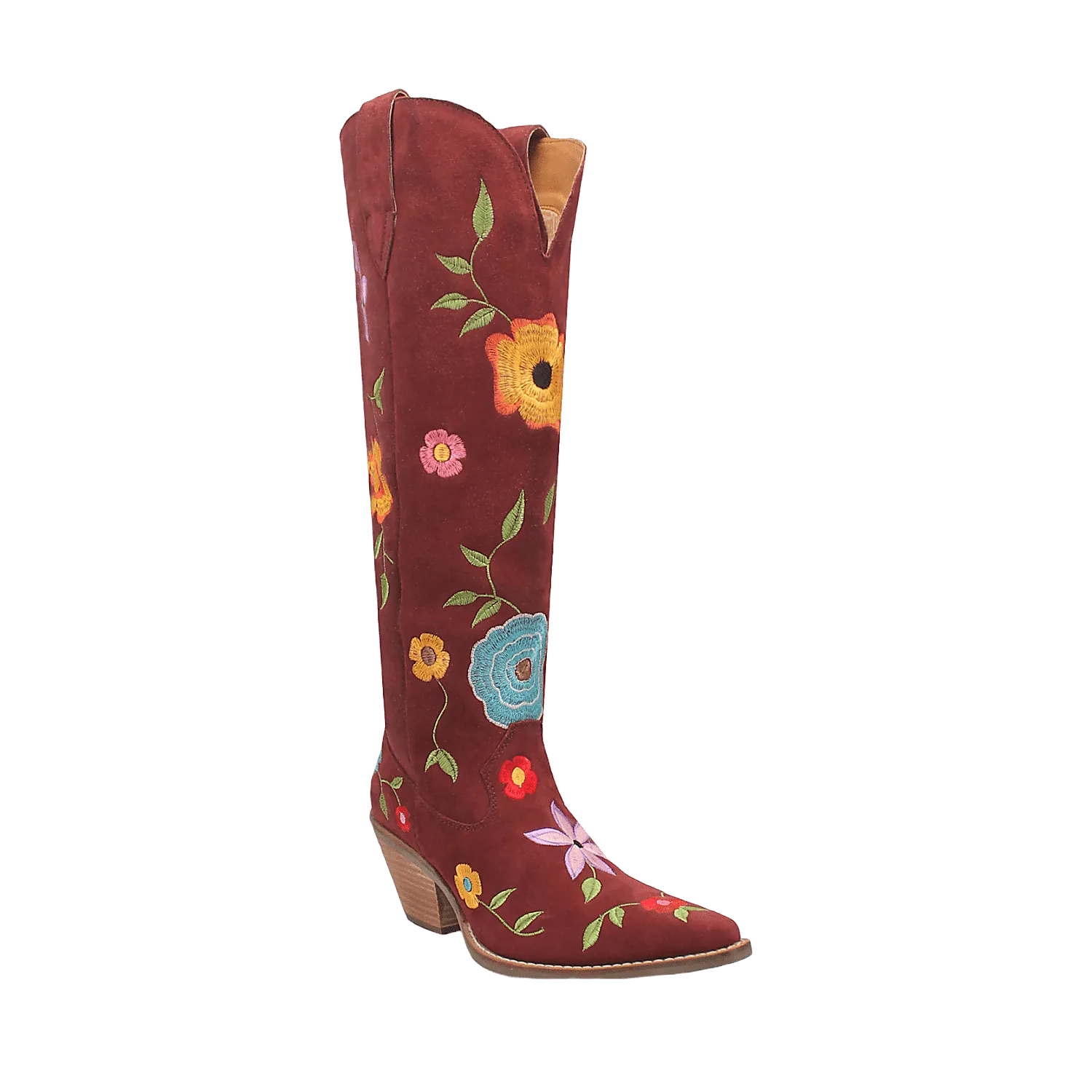 FLOWER POWER SUEDE BOOT