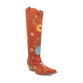 FLOWER POWER SUEDE BOOT