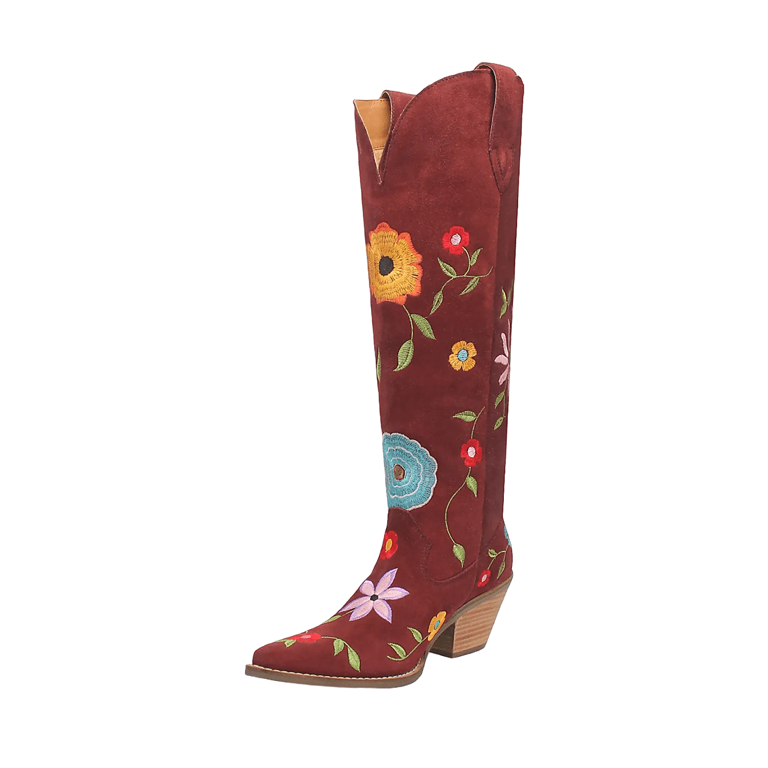 FLOWER POWER SUEDE BOOT
