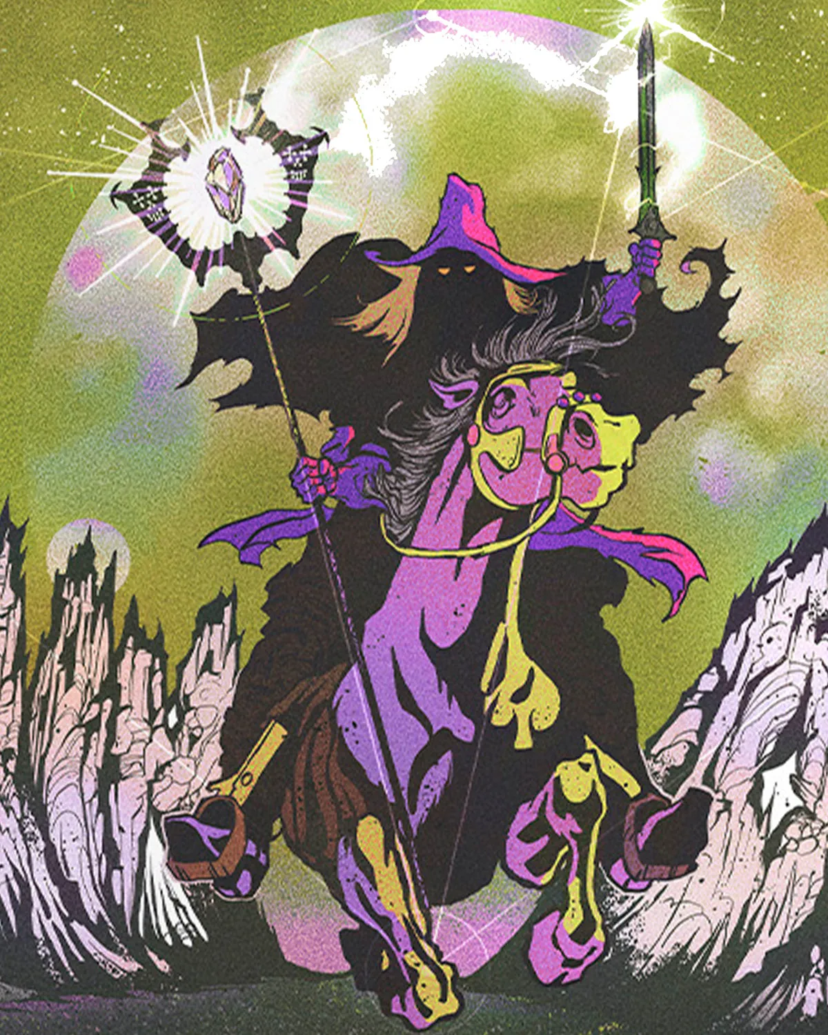 Intrepid Horseman Playmat - Green Multi