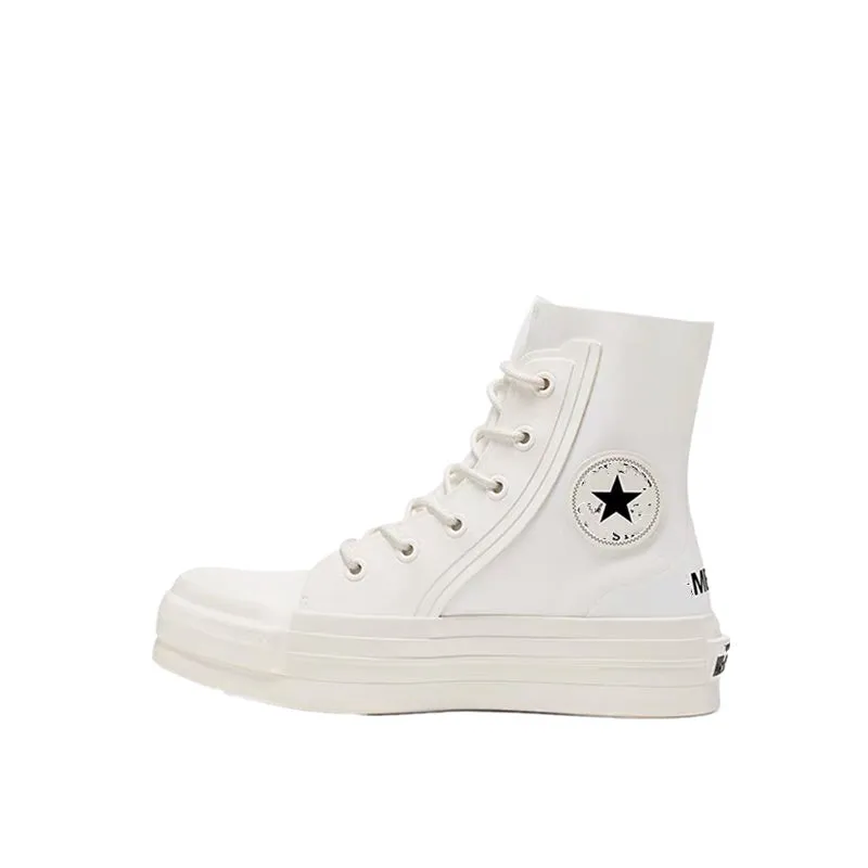 JESSIE ROMAZO NANA HIGH TOP CHUNKY LEATHER SNEAKER IN WHITE