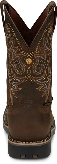 Justin Boots GR9050 George Strait Fireman Brown Mens Cowboy Boots