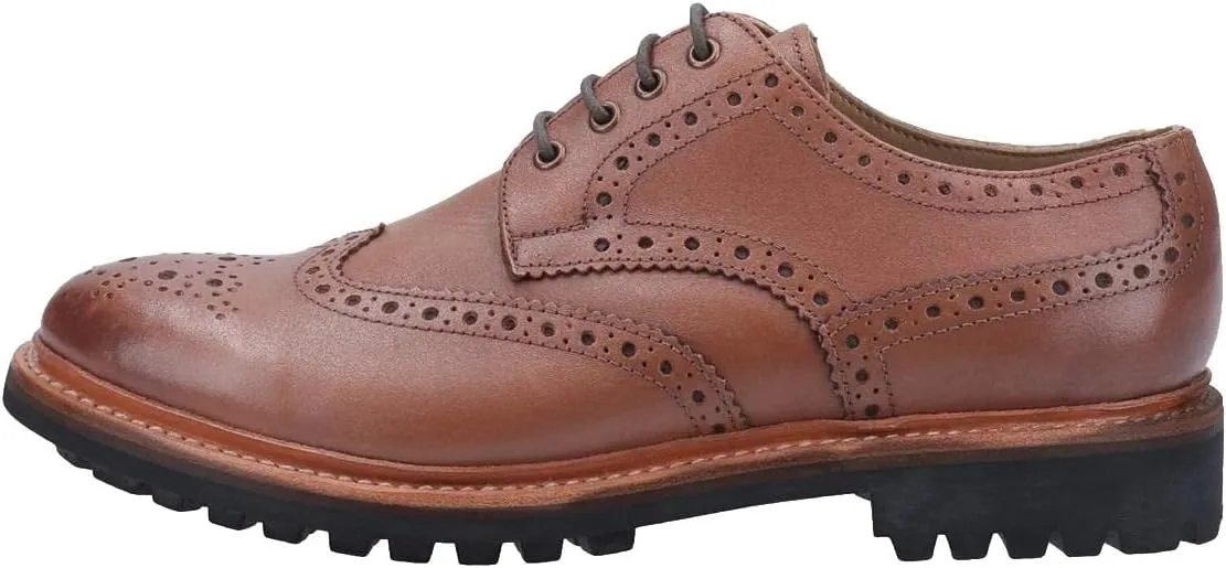 Mens Quenington Commando Goodyear Welt Lace Up Shoe Brown Size UK 11 EU 45