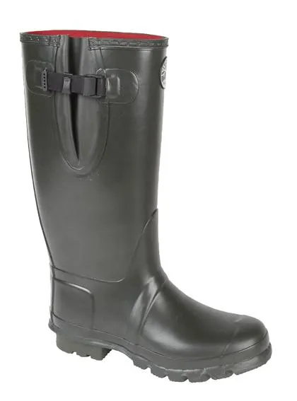 Neoprene Wellies - Wide Fit Olive Green by Woodlands