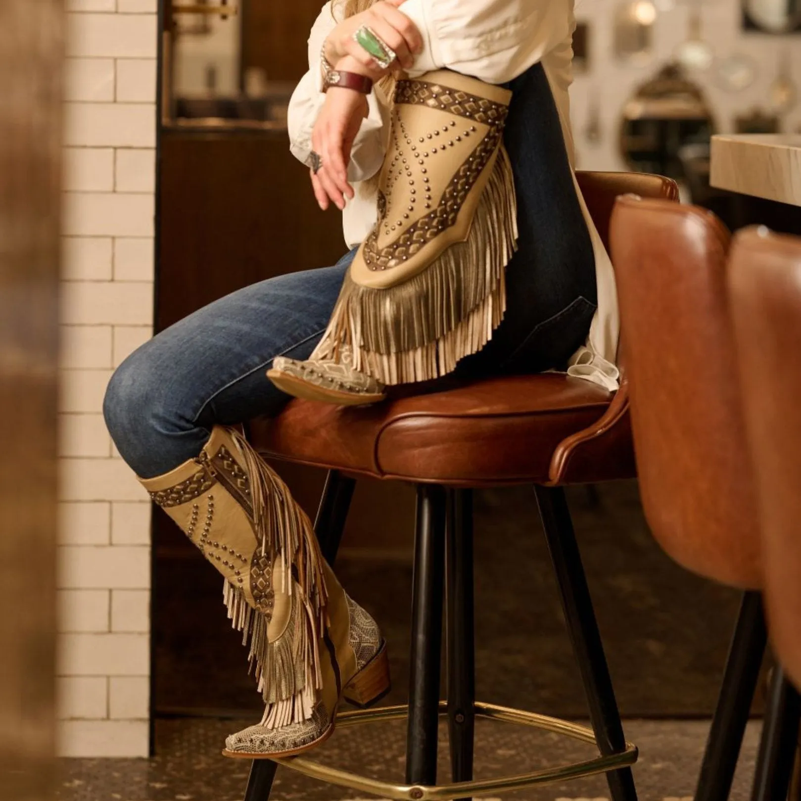 Chic Normandia Fringe Womens Skirt