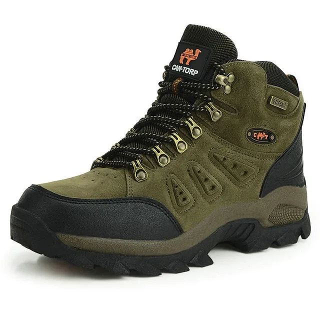 PLAYSWICH Outdoor Waterproof Hiking Boots Men Women Winter Shoes Walking Climbing Hiking Shoes Mountain Sport Boots Hunting Mens Sneakers