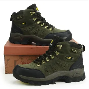 PLAYSWICH Outdoor Waterproof Hiking Boots Men Women Winter Shoes Walking Climbing Hiking Shoes Mountain Sport Boots Hunting Mens Sneakers