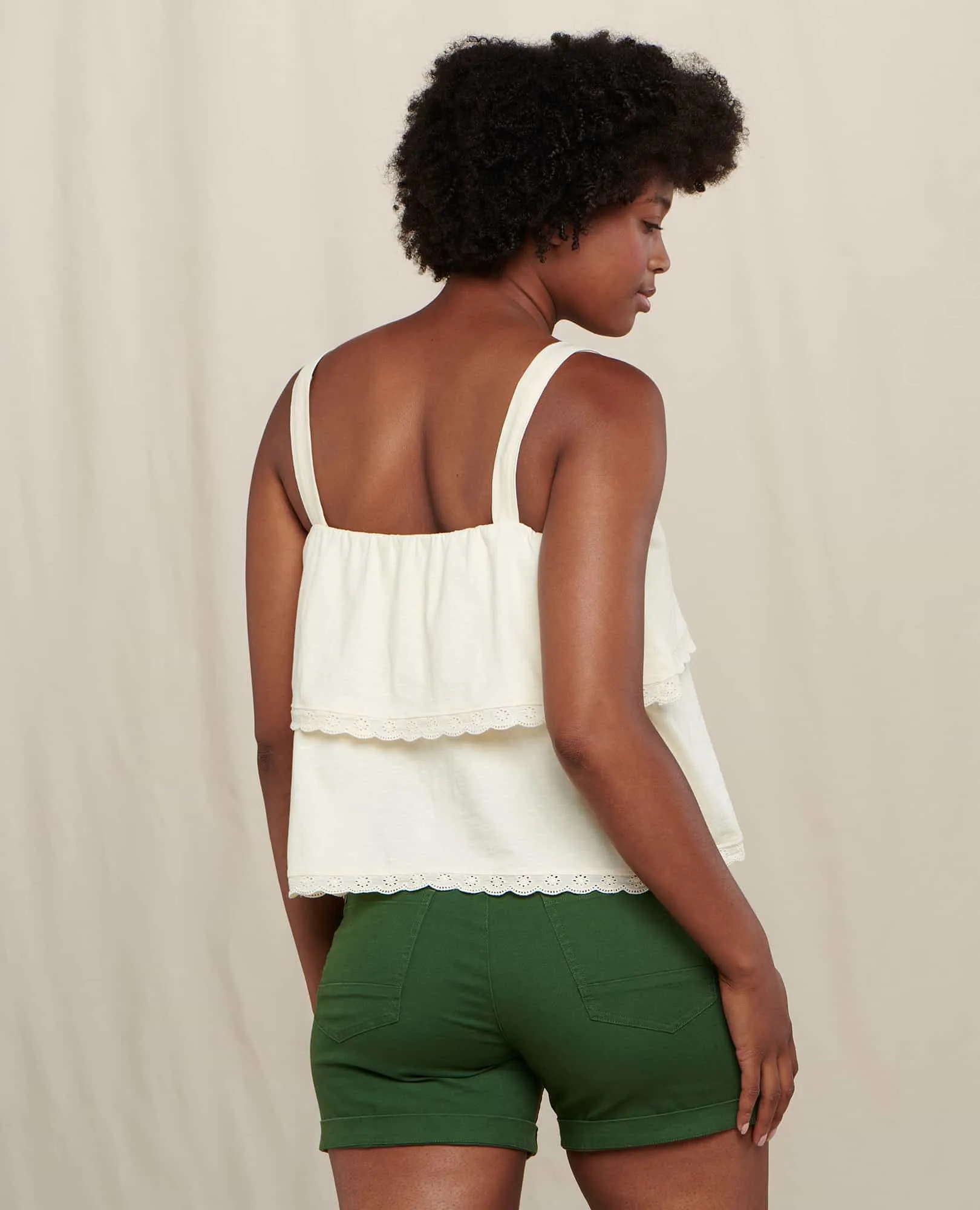Primo Tiered Eyelette Tank