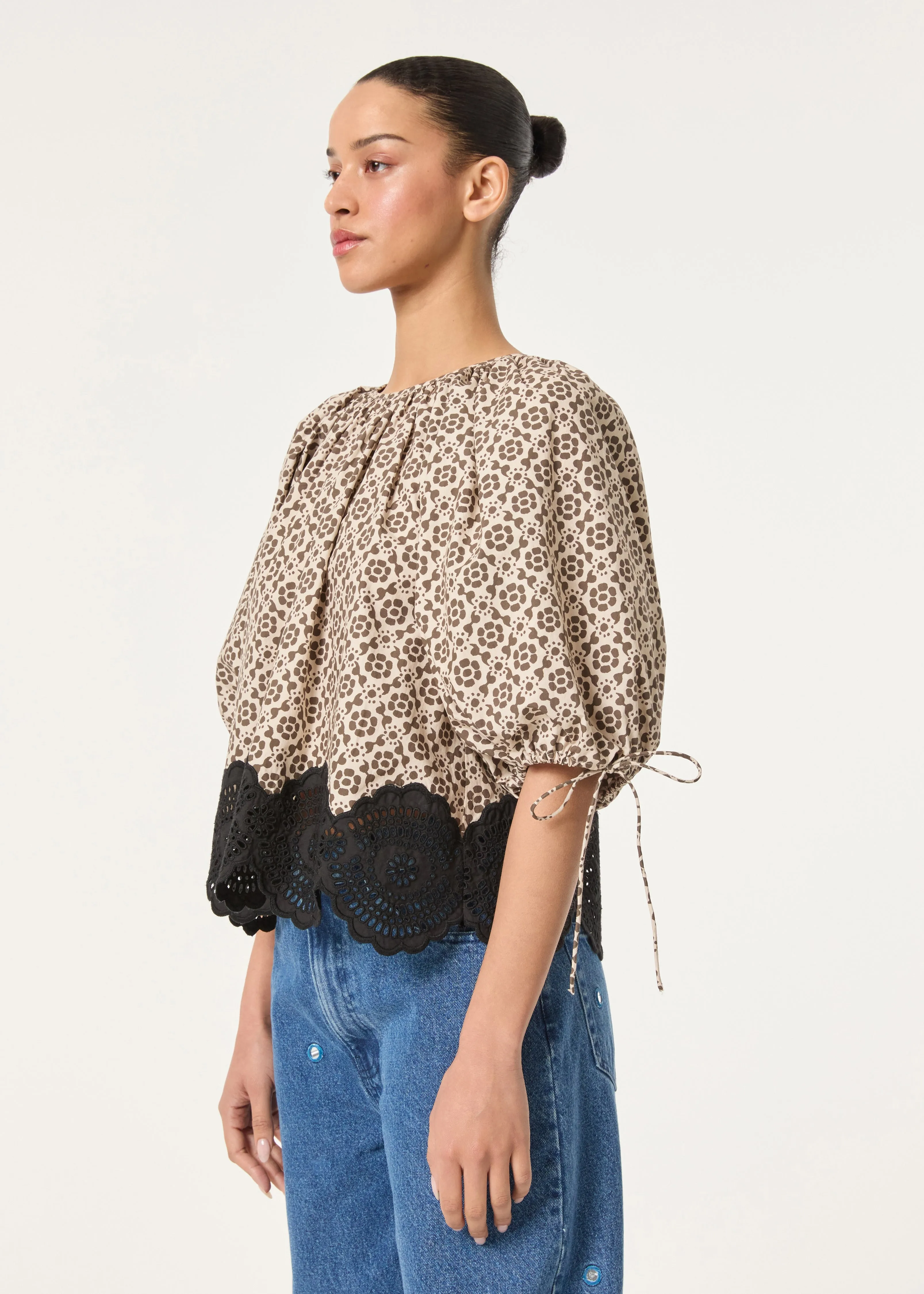Rowan Top | Kalahari Floral Eyelet