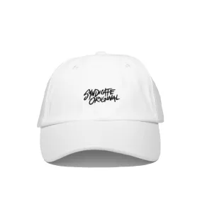 Signature Strap-Back Cap White / Black