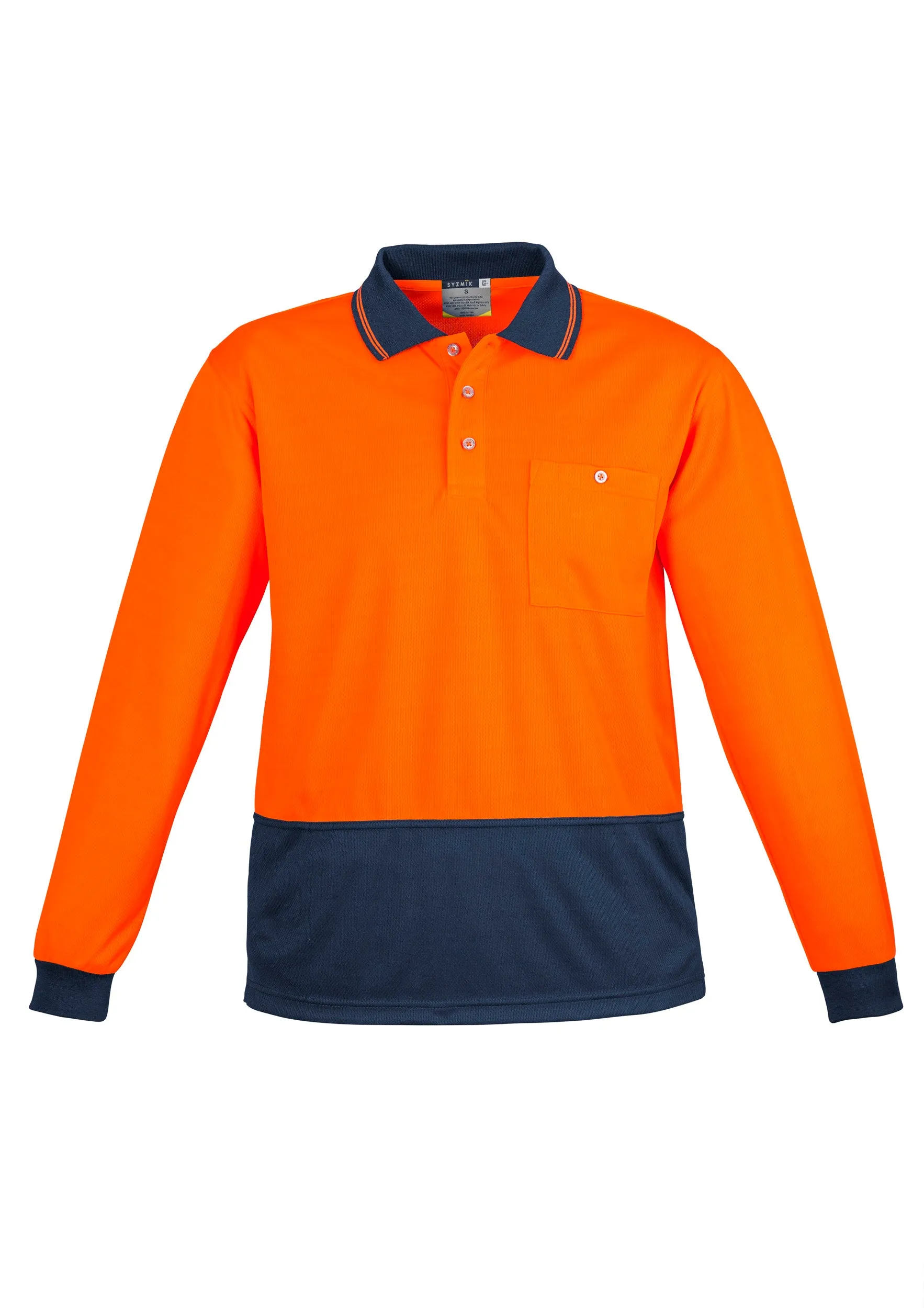 Syzmik Unisex Hi Vis Basic Long Sleeve Polo