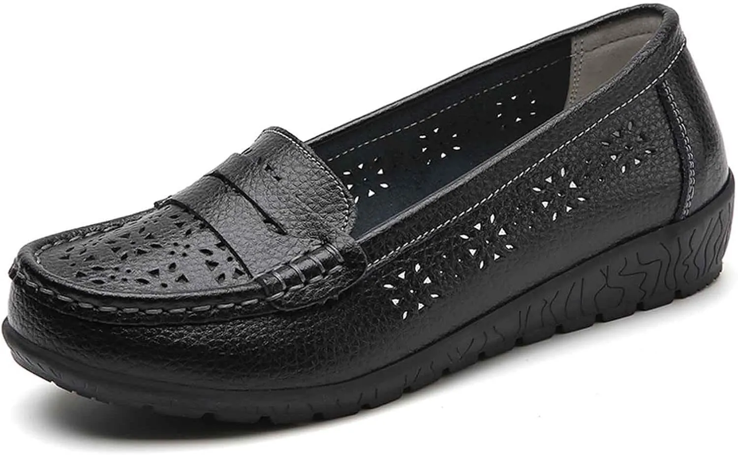 Women's Casual Closed Toe Slip On Loafers Breathable Comfortable Walking Shoes Softsole Arch Support Mules for Daily Wear