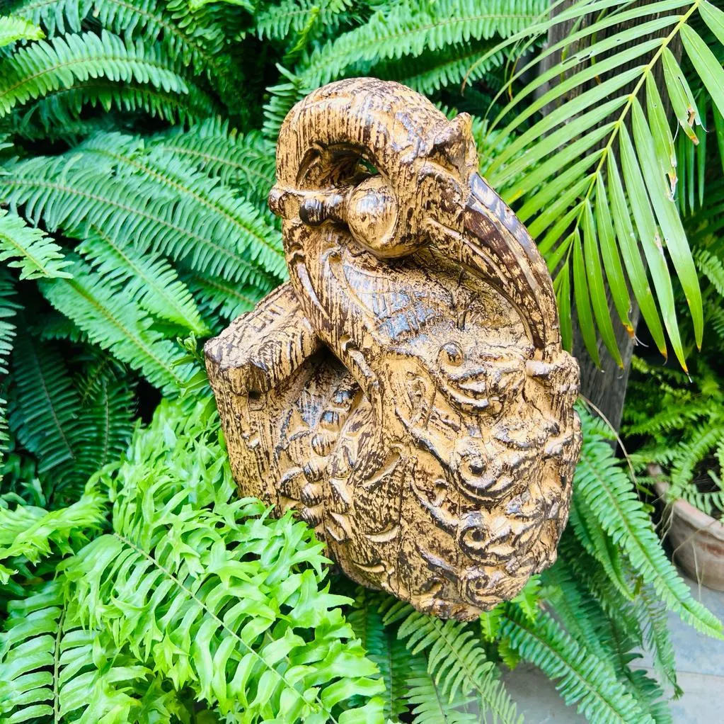 Wooden carved block , Inaayat : 2 ( mounted )